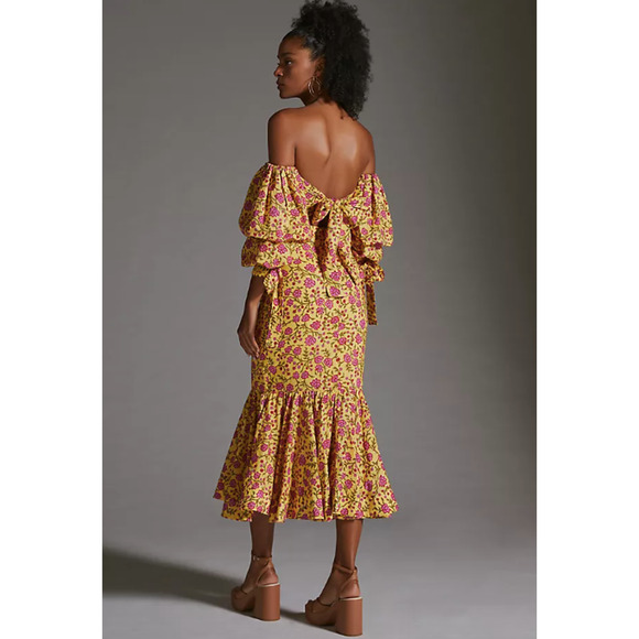 EDDY Anthropologie Patsy Fluted Skirt Hadley Crop Top Outfit Set Size 8 Medium - Picture 4 of 14